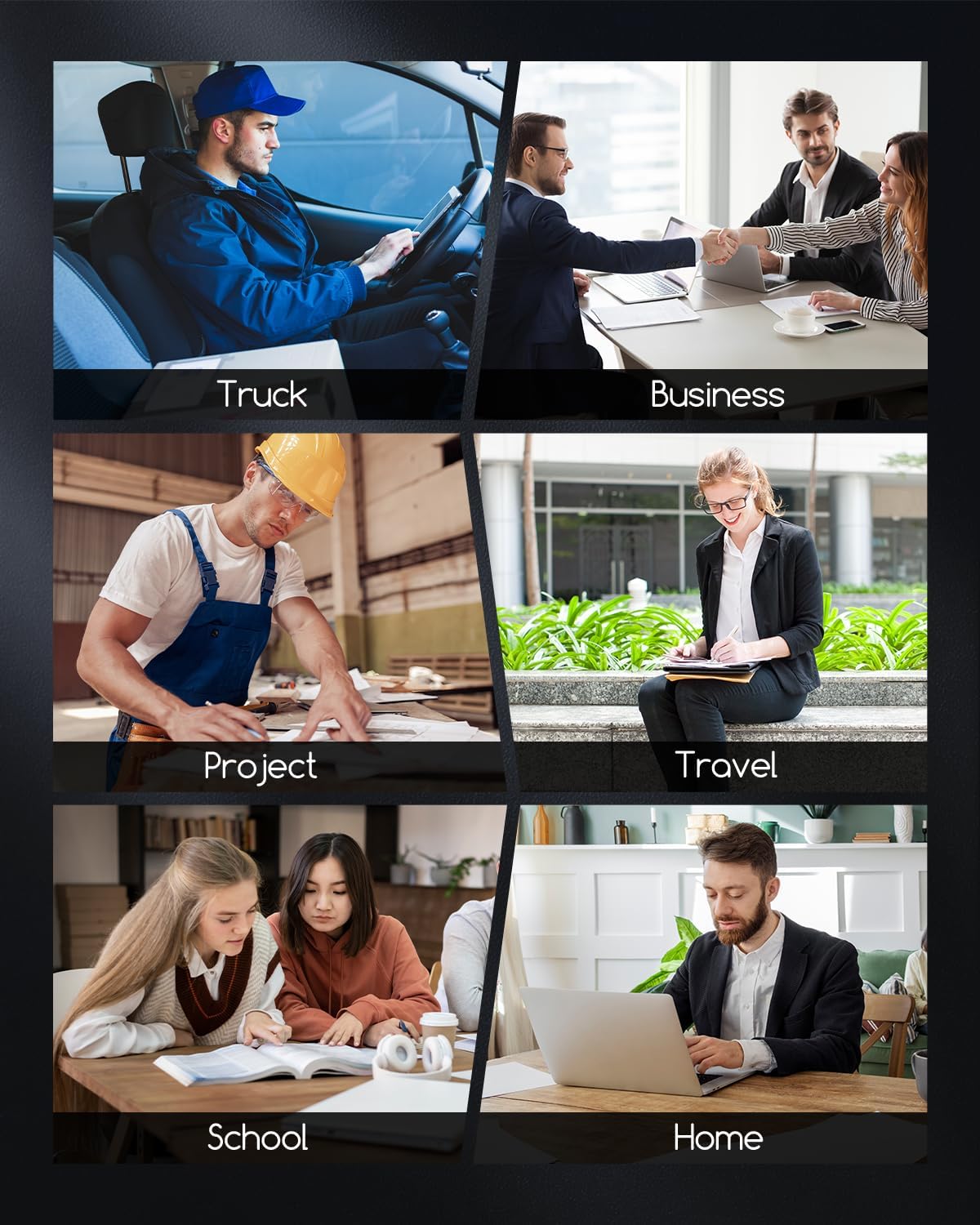 Impresora térmica portátil, impresoras portátiles Bluetooth inalámbricas para viajes, pequeña impresora móvil sin tinta para teléfono portátil, compatible con papel térmico de 8.5 x 11 - Imagen 4