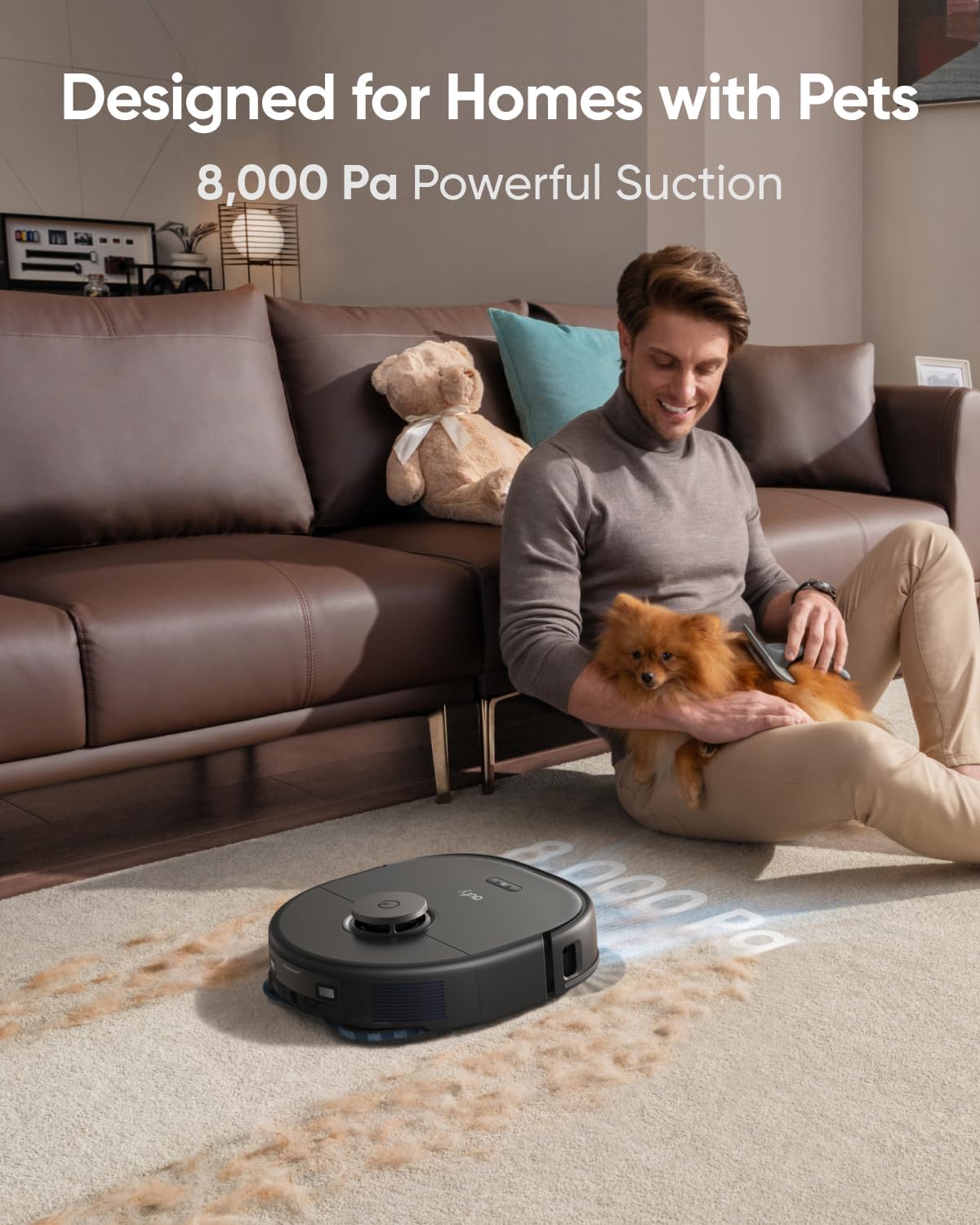 Eufy - Robot Aspirador y Fregona X10 Pro Omni con Succión de 8000 Pa y Limpieza Automática - Imagen 6