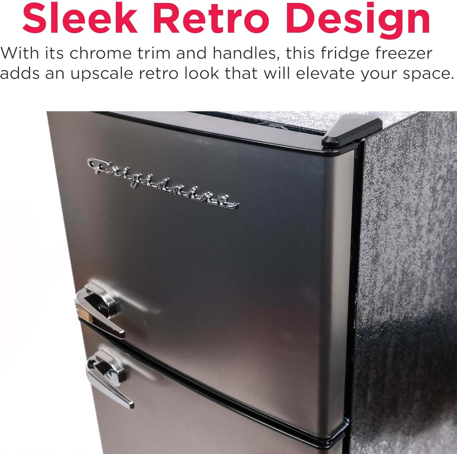 Frigidaire - Refrigerador de 2 puertas, con congelador, capacidad de 7.2 pies cúbicos, serie Platinum, acero inoxidable, 7.5, EFR751 - Imagen 6