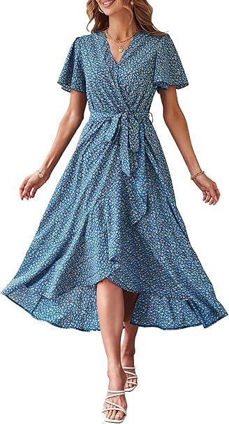 PRETTYGARDEN – Vestido Floral Boho Elegante y Liviano para el Verano - Imagen 2