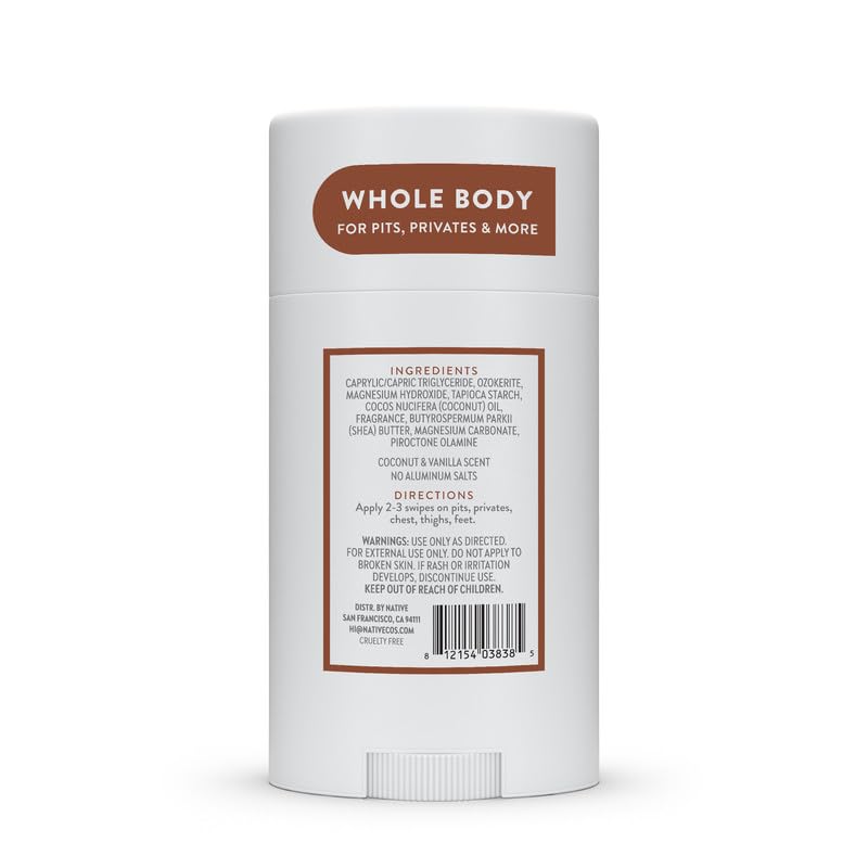 Native Desodorante en Barra – Sin Aluminio, Protección de 72 Horas con Ingredientes Naturales para Hombres y Mujeres - Imagen 2