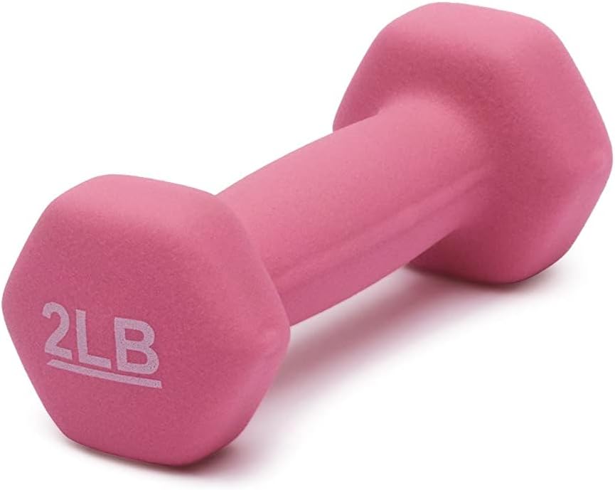 Amazon Basics - Mancuerna De Entrenamiento Con Revestimiento De Neopreno – Agarre Cómodo, Varios Pesos Disponibles - Imagen 3