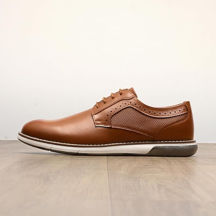 Bruno Marc - Zapatos Oxford De Punta Lisa Para Hombre – Estilo Formal, Derby De Vestir, Crossflex GentEdge, Ideal Para Negocios