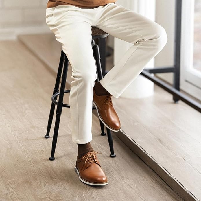 Bruno Marc - Zapatos Oxford De Punta Lisa Para Hombre – Estilo Formal, Derby De Vestir, Crossflex GentEdge, Ideal Para Negocios - Imagen 3