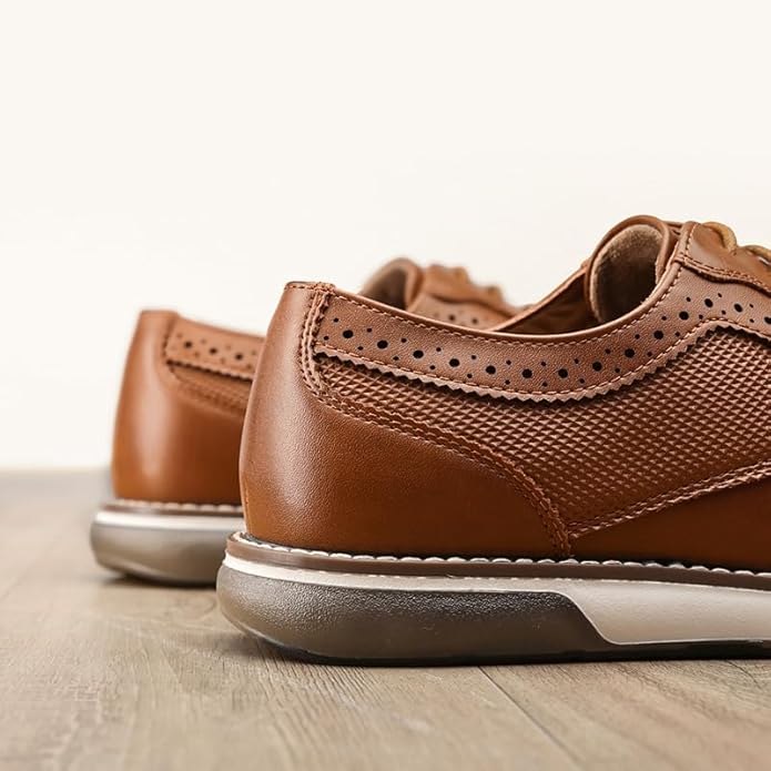 Bruno Marc - Zapatos Oxford De Punta Lisa Para Hombre – Estilo Formal, Derby De Vestir, Crossflex GentEdge, Ideal Para Negocios - Imagen 4