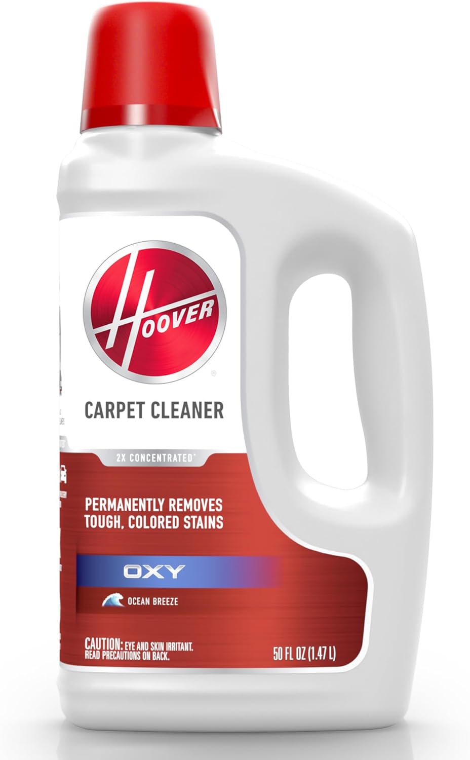 Hoover - Oxy - Solución Limpiadora de Alfombras 50 oz Aroma Ocean Breeze