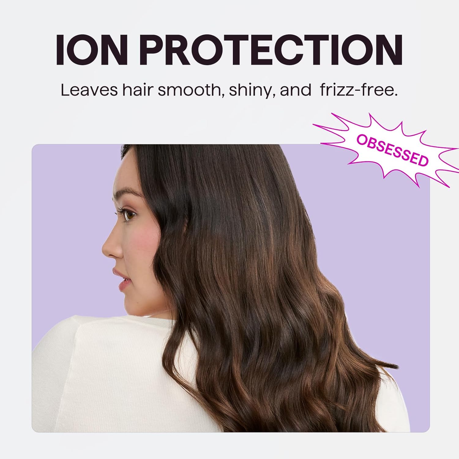 Wavytalk - Secador de Pelo con Difusor, Secador Iónico de 1875 W para Cabello Rizado con Peine, Secado Rápido con Tecnología Anti-Frizz Profesional - Imagen 4