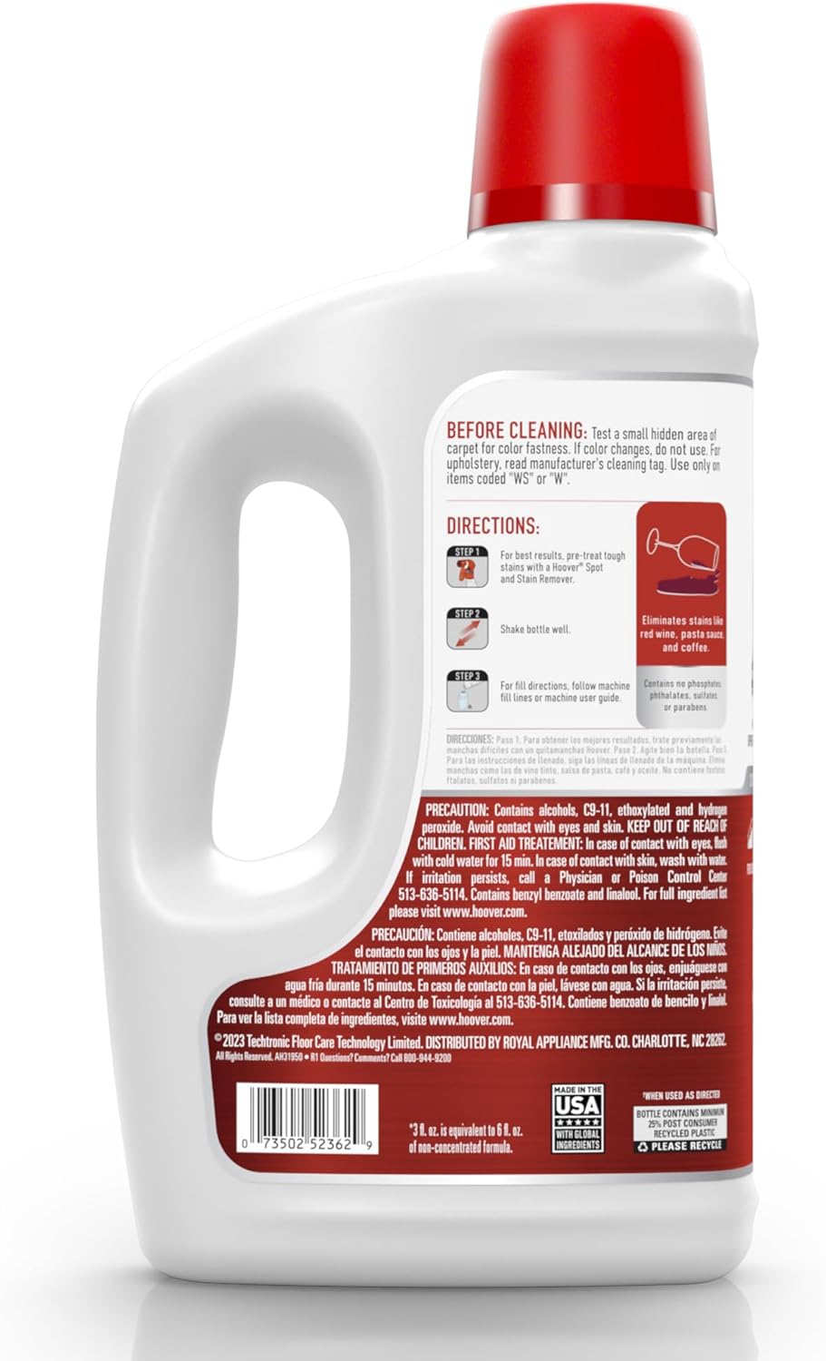 Hoover - Oxy - Solución Limpiadora de Alfombras 50 oz Aroma Ocean Breeze - Imagen 5