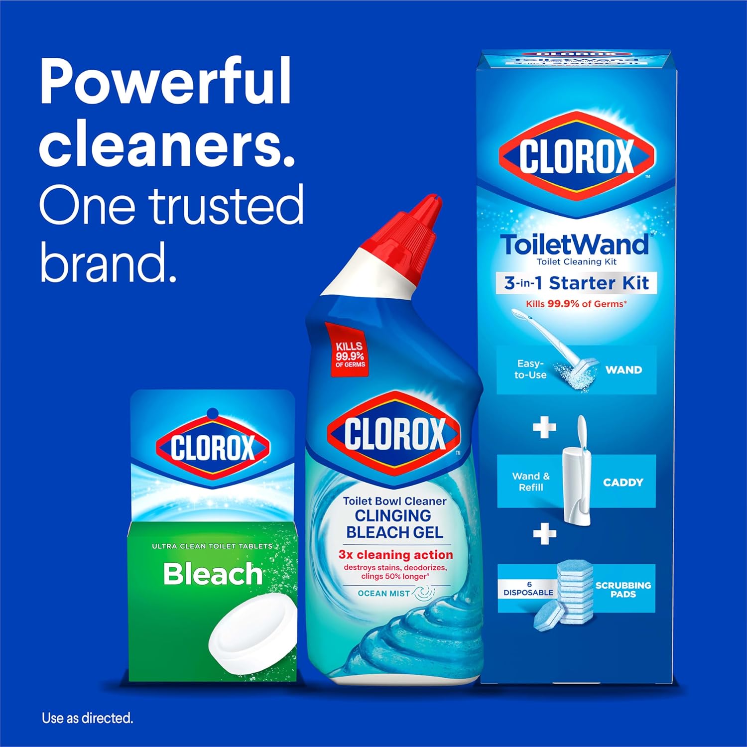 Clorox - Limpiador de Inodoro Gel Blanqueador Adherente, Aroma Niebla Oceánica, 24 oz, Paquete de 2 - Imagen 9