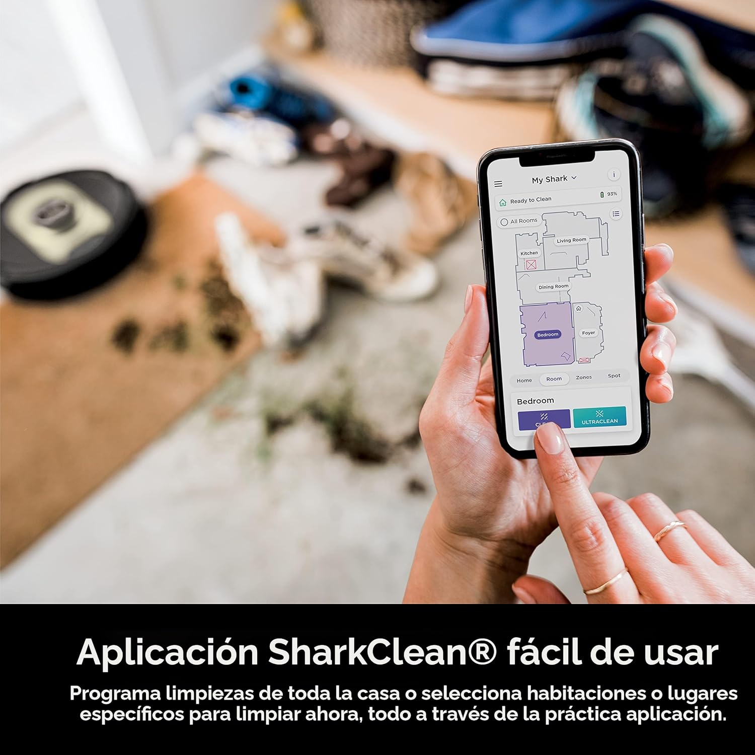 Shark - Robot Aspirador AI con Base XL, Autovacío 60 Días, Wi-Fi y Control por Voz - Imagen 10