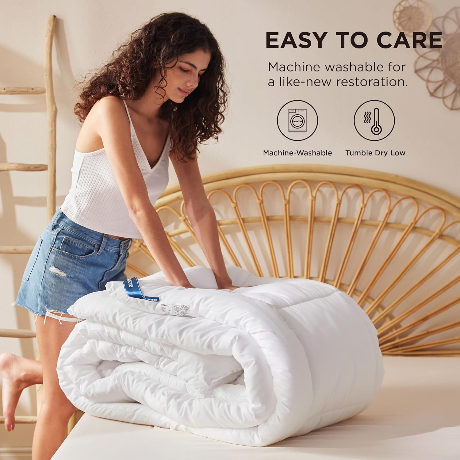 Bedsure - Edredón de color liso - Imagen 9