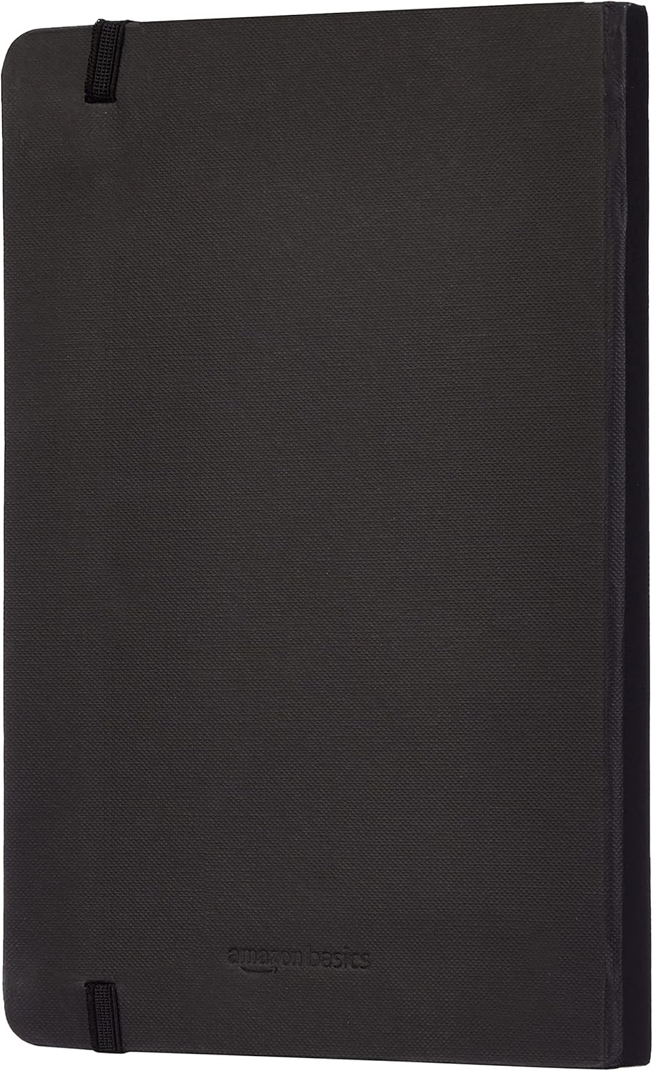Amazon Basics - Cuaderno Clásico Con Rayas – Tapa Dura, 240 Páginas, 5 x 8.25 Pulgadas, Color Negro - Imagen 7