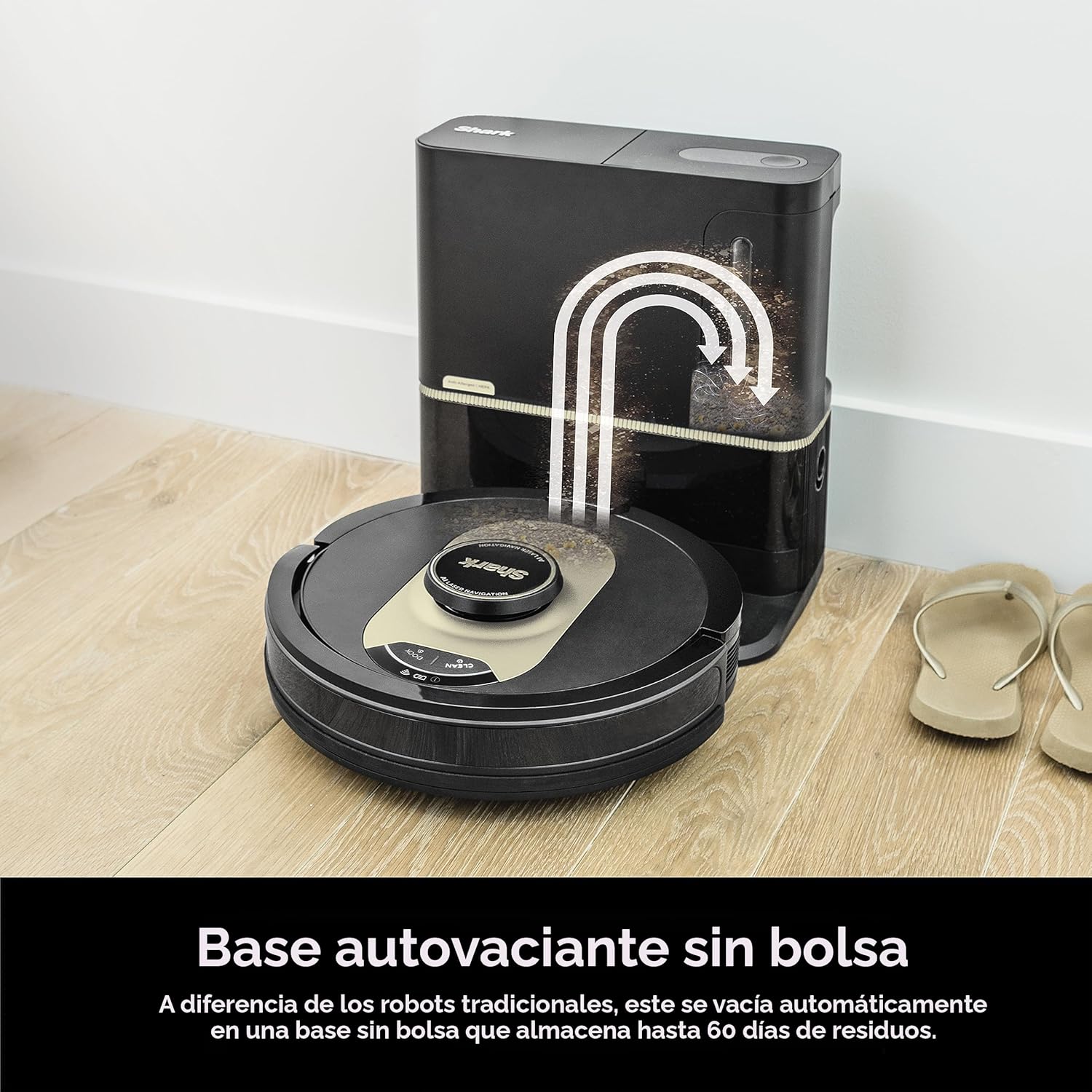Shark - Robot Aspirador AI con Base XL, Autovacío 60 Días, Wi-Fi y Control por Voz - Imagen 5